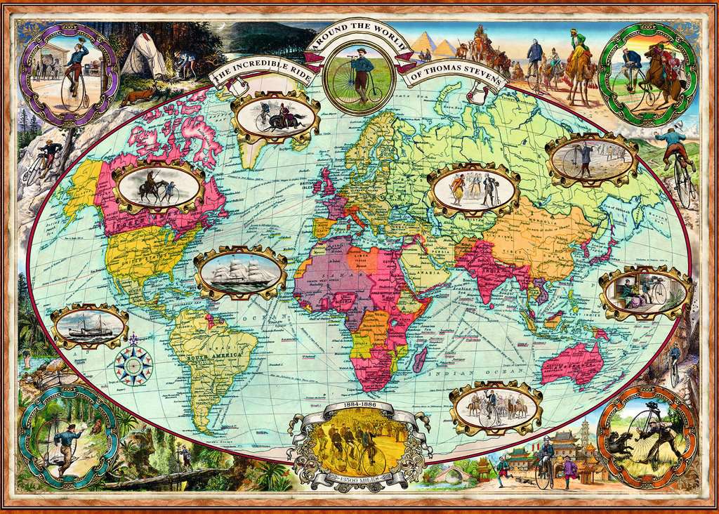 Ravensburger Bicycles Around the World 1000 Piece Jigsaw Puzzle - Image 2