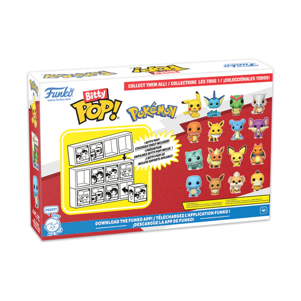 Funko Bitty POP! Pokemon Squirtle 4 Pack Series 4 - Image 4