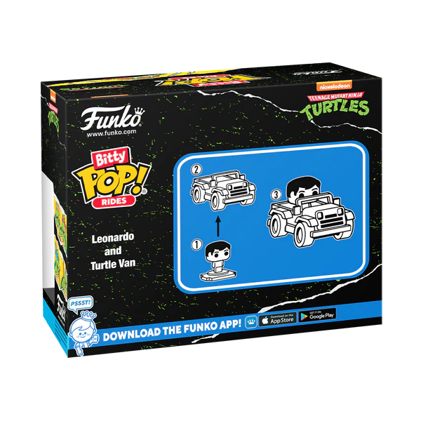 Funko Bitty POP! Ride: Turtles Leonardo & Turtle Van - Image 5
