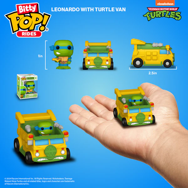 Funko Bitty POP! Ride: Turtles Leonardo & Turtle Van - Image 6