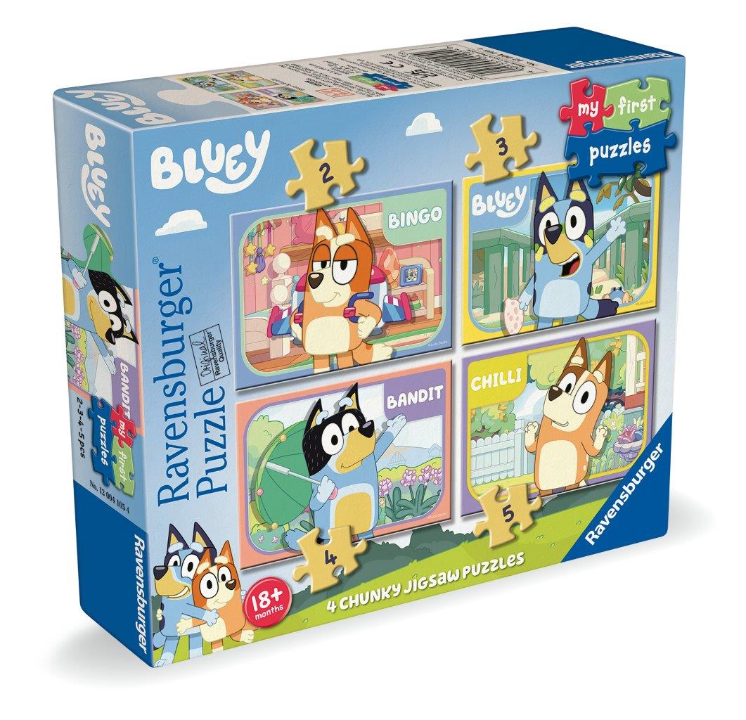 Ravensburger Bluey 4 in a Box 2/3/4/5 Piece Jigsaw Puzzle
