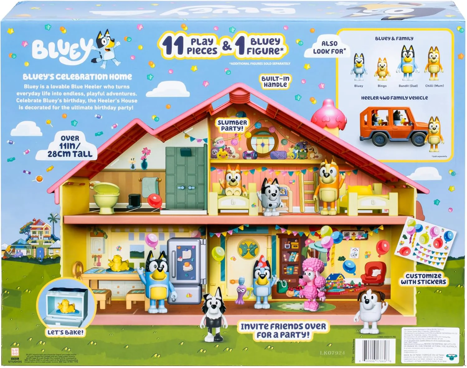 Bluey Series 11 Bluey's Birthday Celebration Home Playset - Image 5