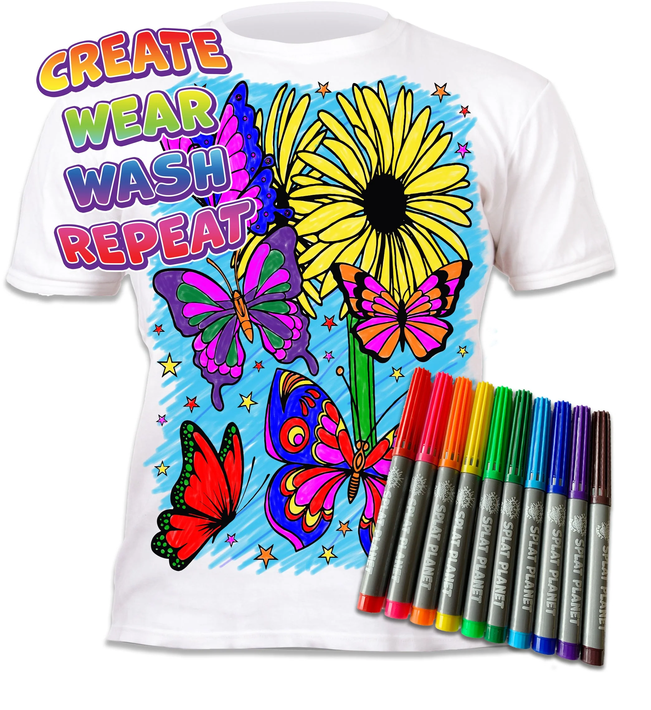 Butterflies Colour In T-Shirts - Image 4