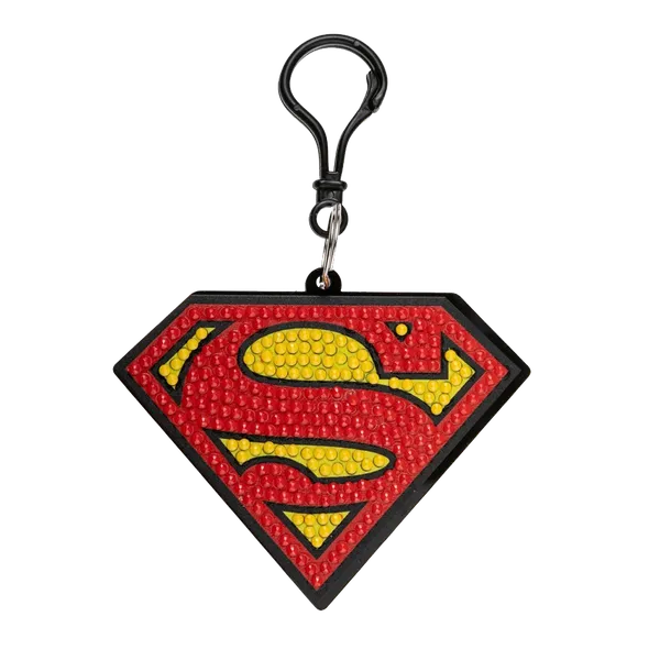Superman, Crystal Art Bag Charm - Image 3