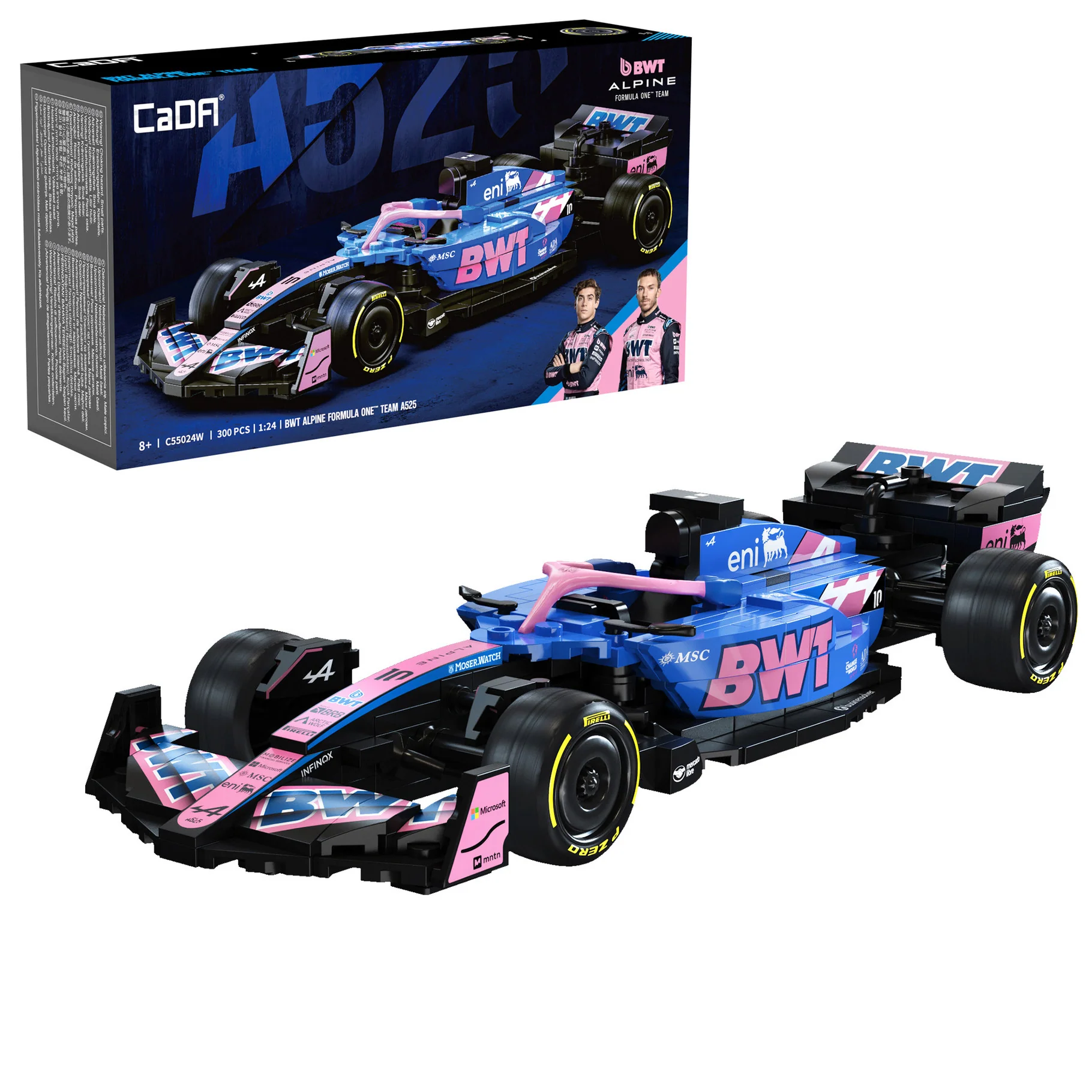 CaDA 1:24 BWT Alpine F1 Team A525 Racing Car Brick Kit 300 pcs