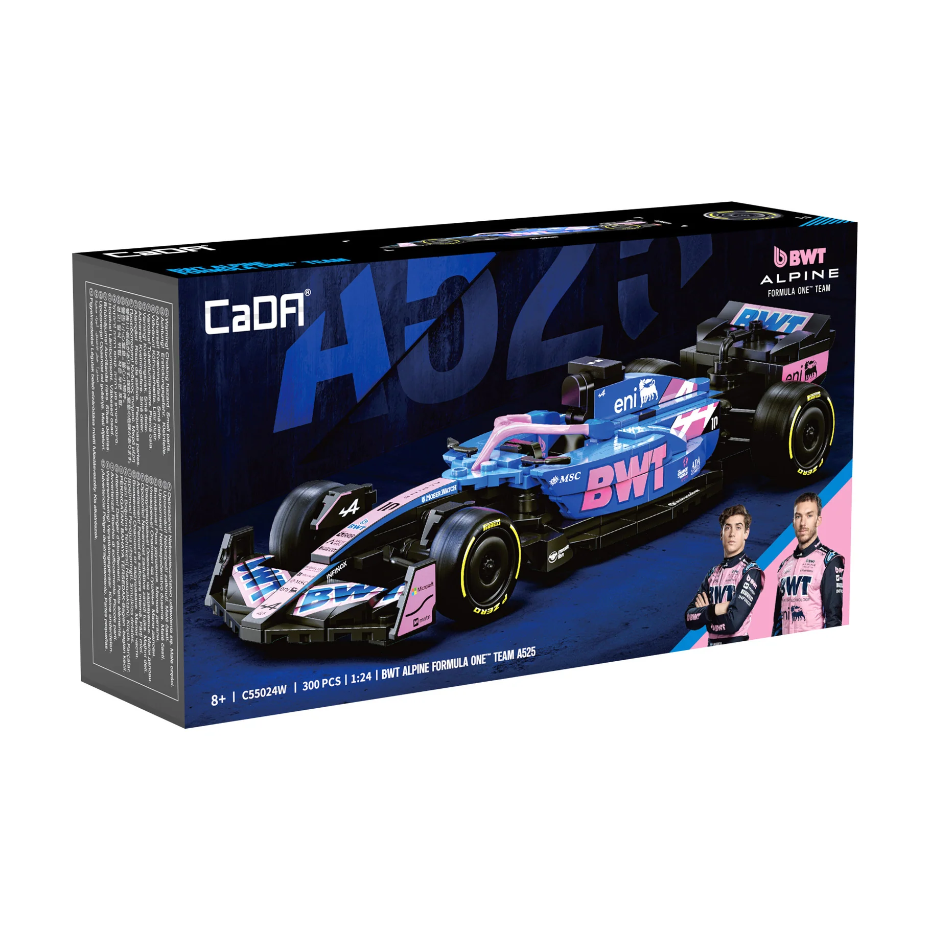 CaDA 1:24 BWT Alpine F1 Team A525 Racing Car Brick Kit 300 pcs - Image 5