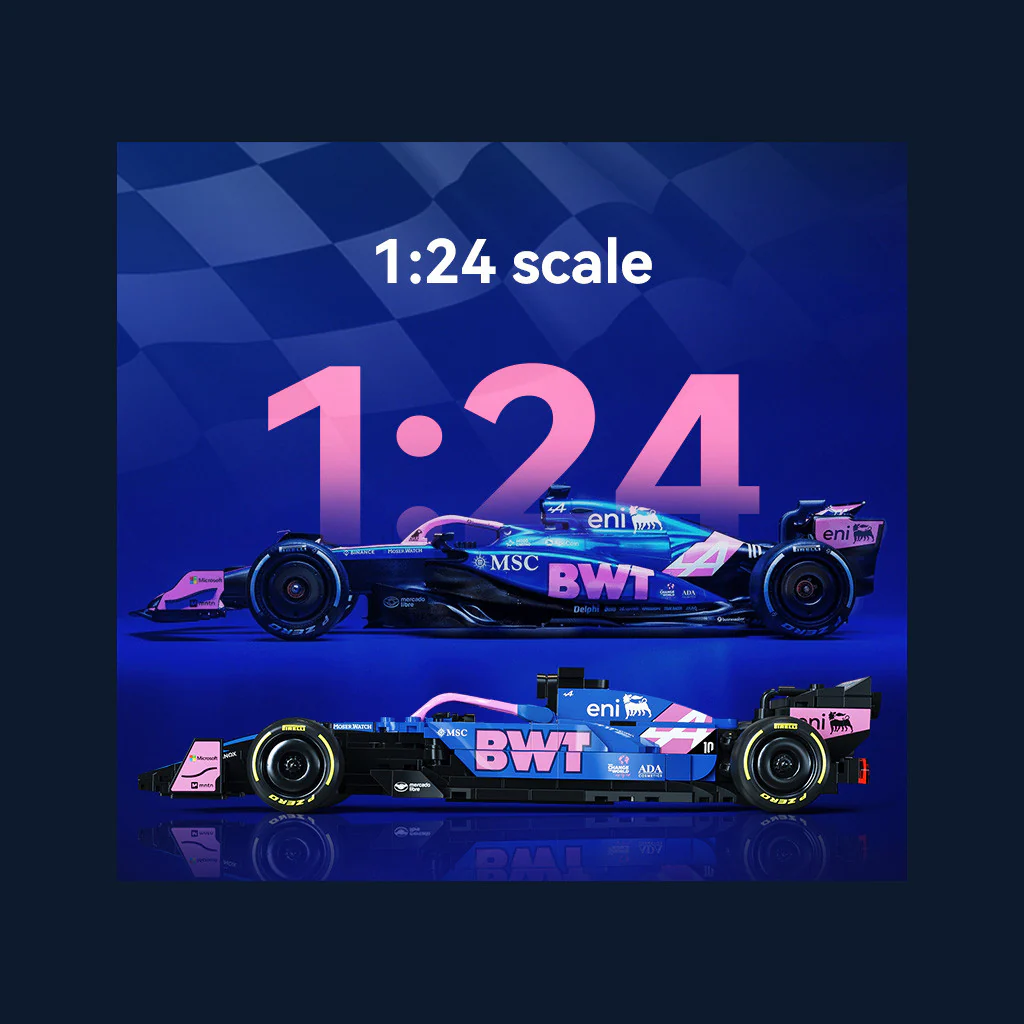 CaDA 1:24 BWT Alpine F1 Team A525 Racing Car Brick Kit 300 pcs - Image 8