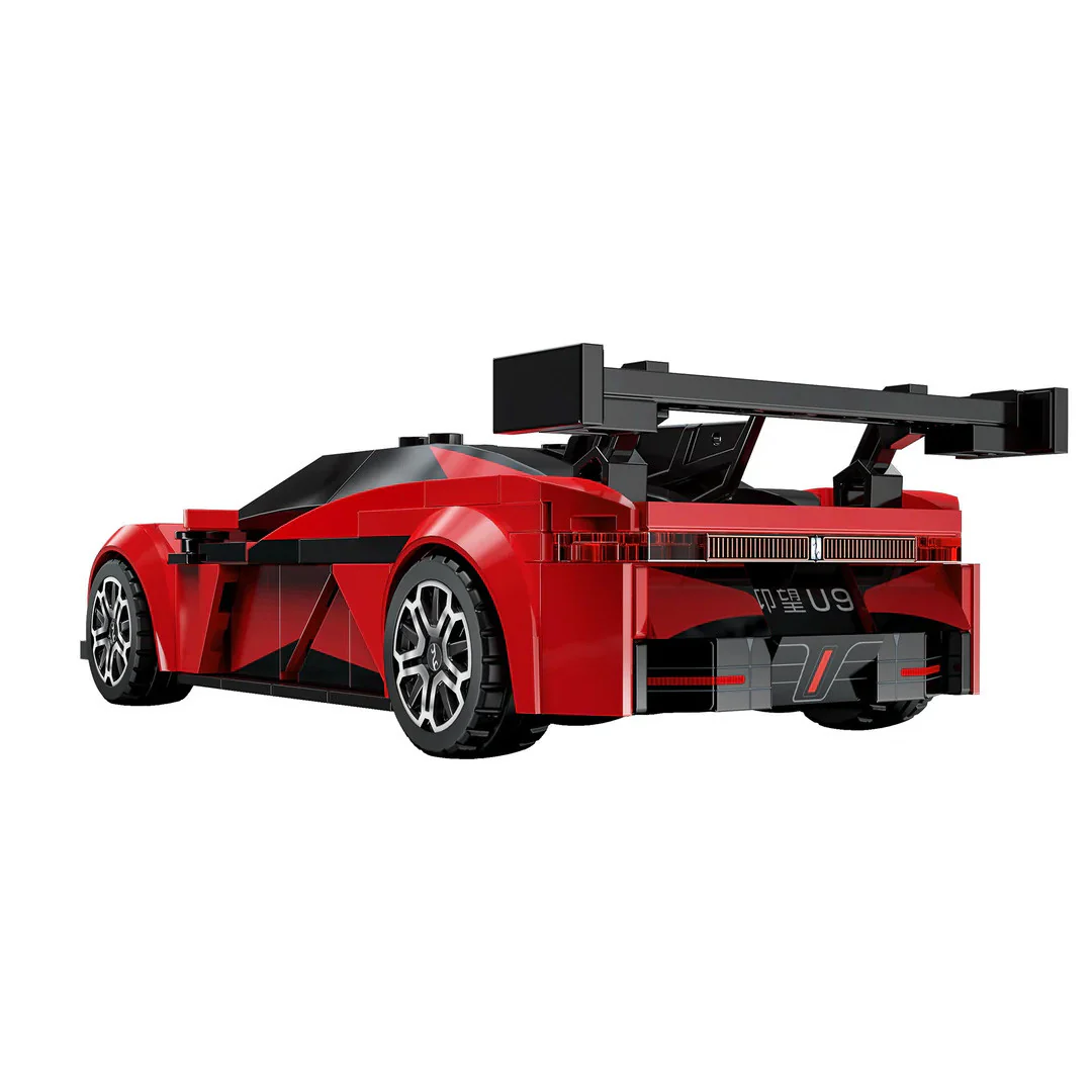 CaDA 1:24 BYD Yangwang U9 Electric Super Coupé Brick Kit 291 pcs - Image 4