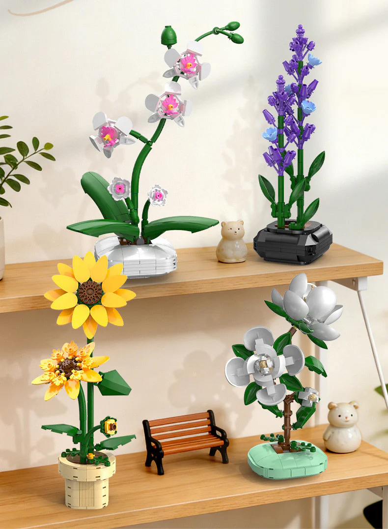 CaDA Camellia Building Block Planter Brick Kit 301 pcs - Image 6