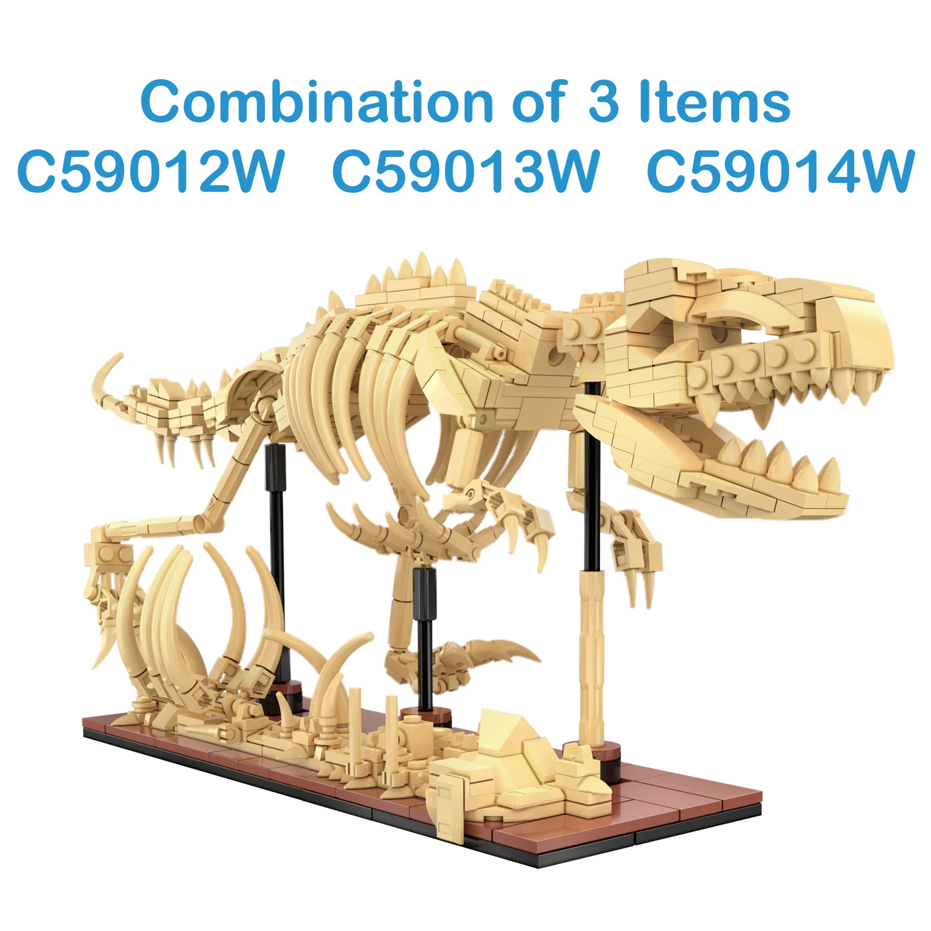 CaDA Dinosaur Fossils: Stegosaurus Brick Kit 297 pcs - Image 6