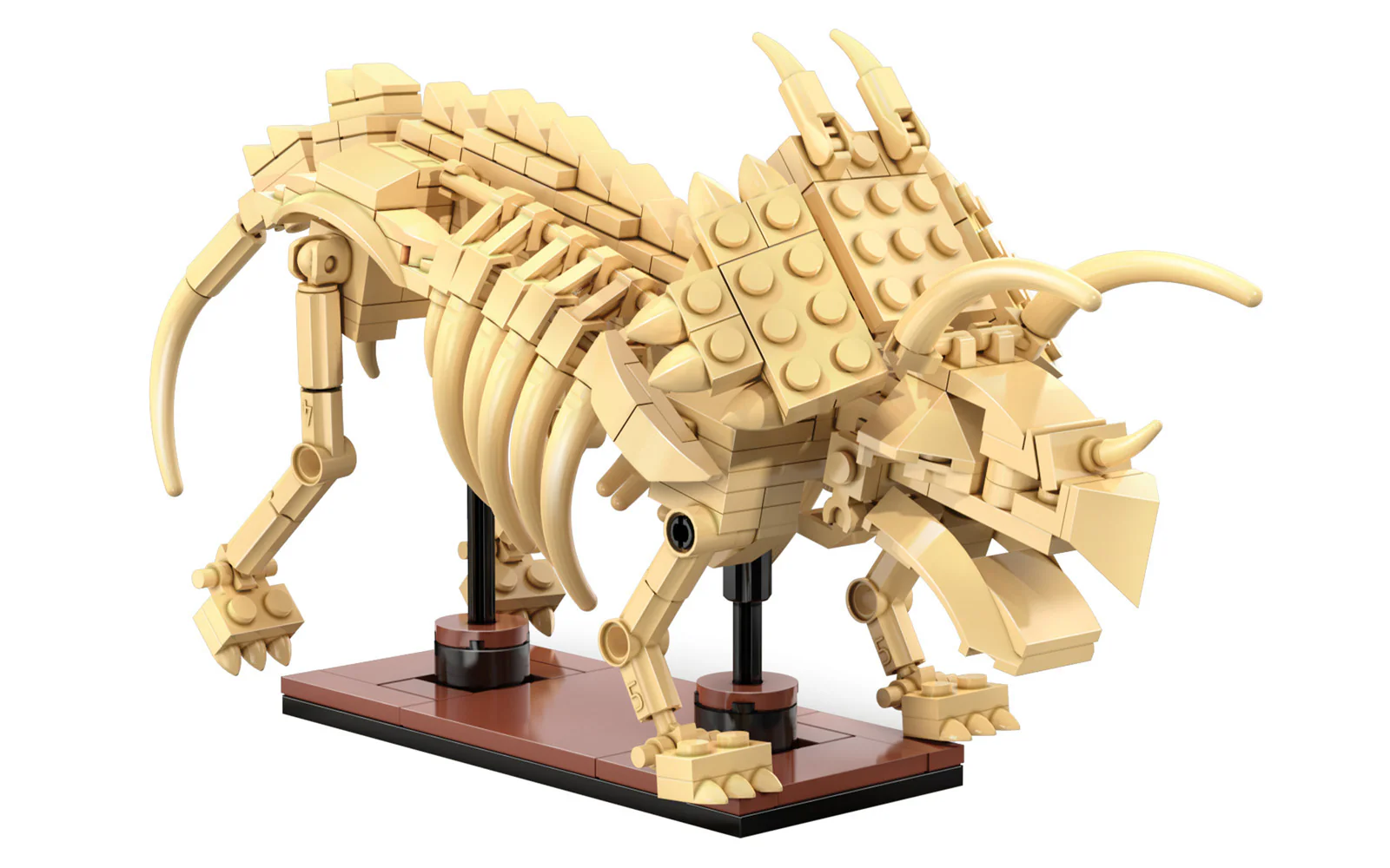 CaDA Dinosaur Fossils: Triceratops Brick Kit 272 pcs - Image 2