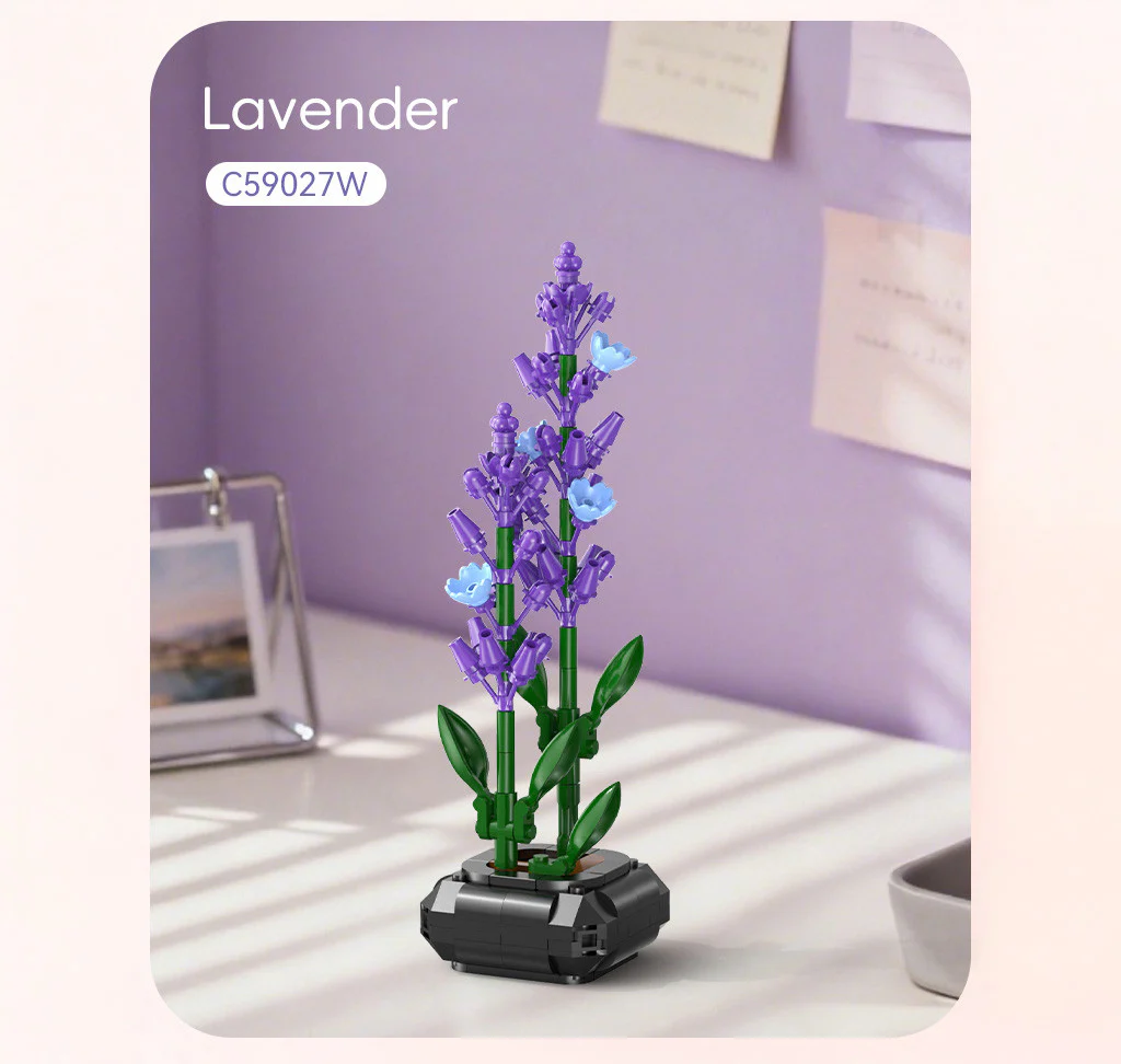 CaDA Lavender Building Block Planter Brick Kit 205 pcs - Image 3