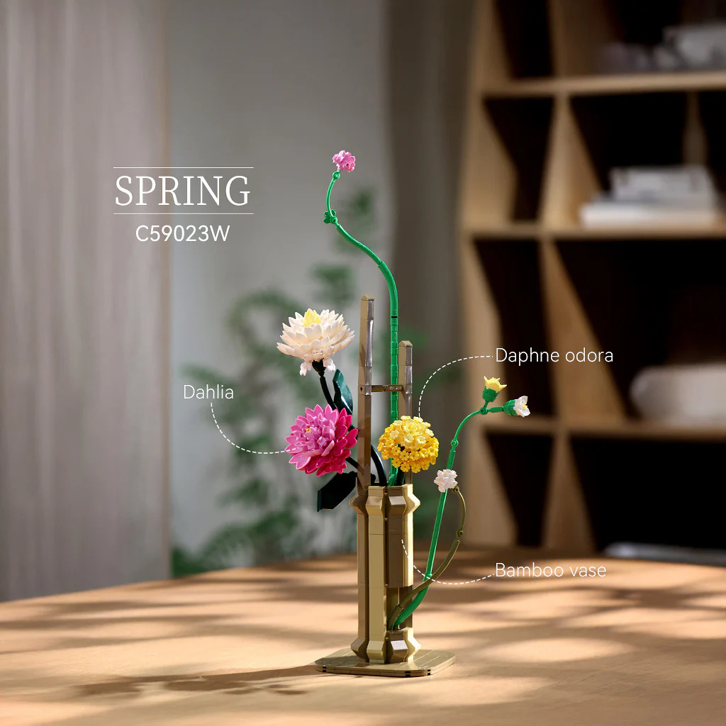CaDA Oriental Floral Art: Spring Brick Kit 613 pcs - Image 2