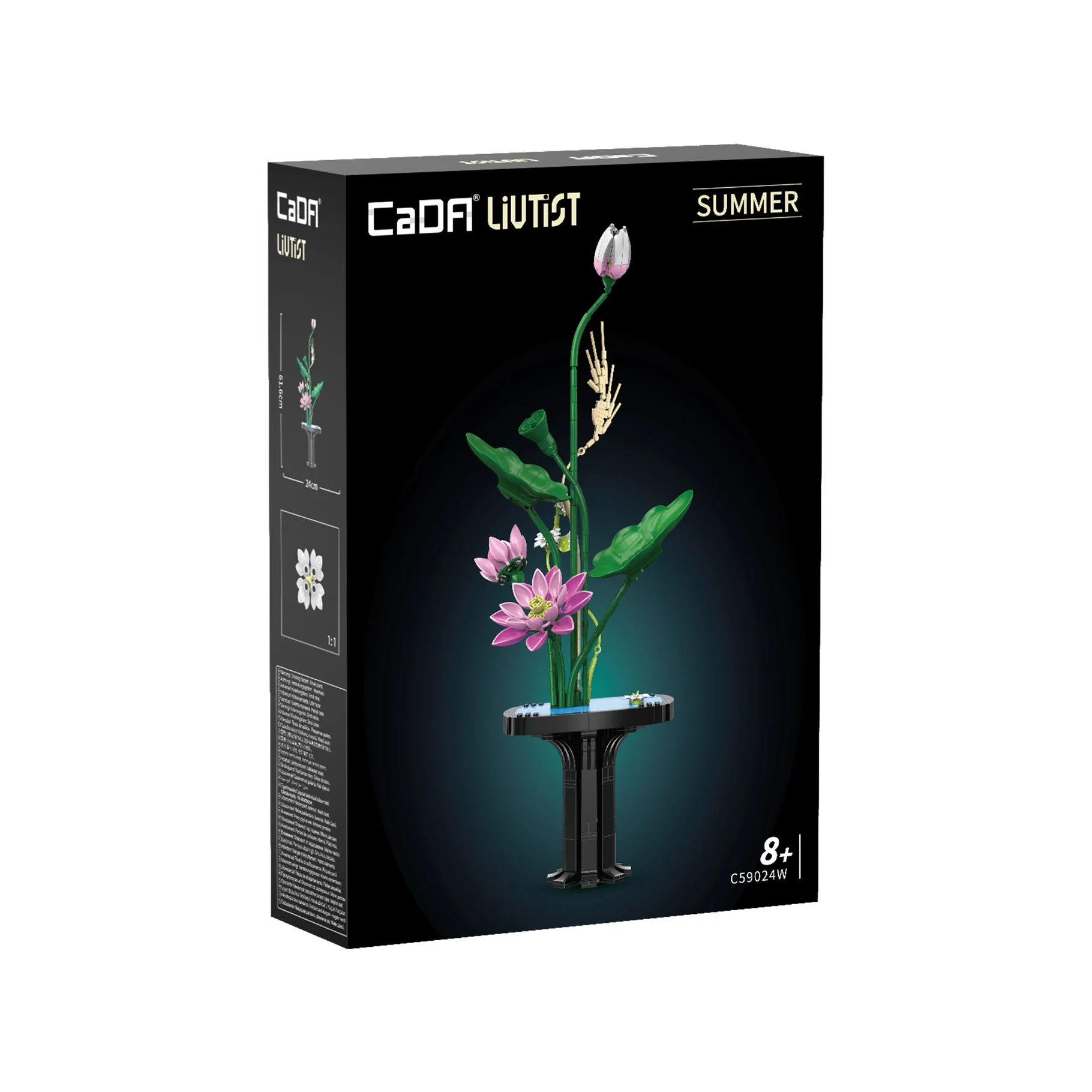 CaDA Oriental Floral Art: Summer Brick Kit 751 pcs - Image 4