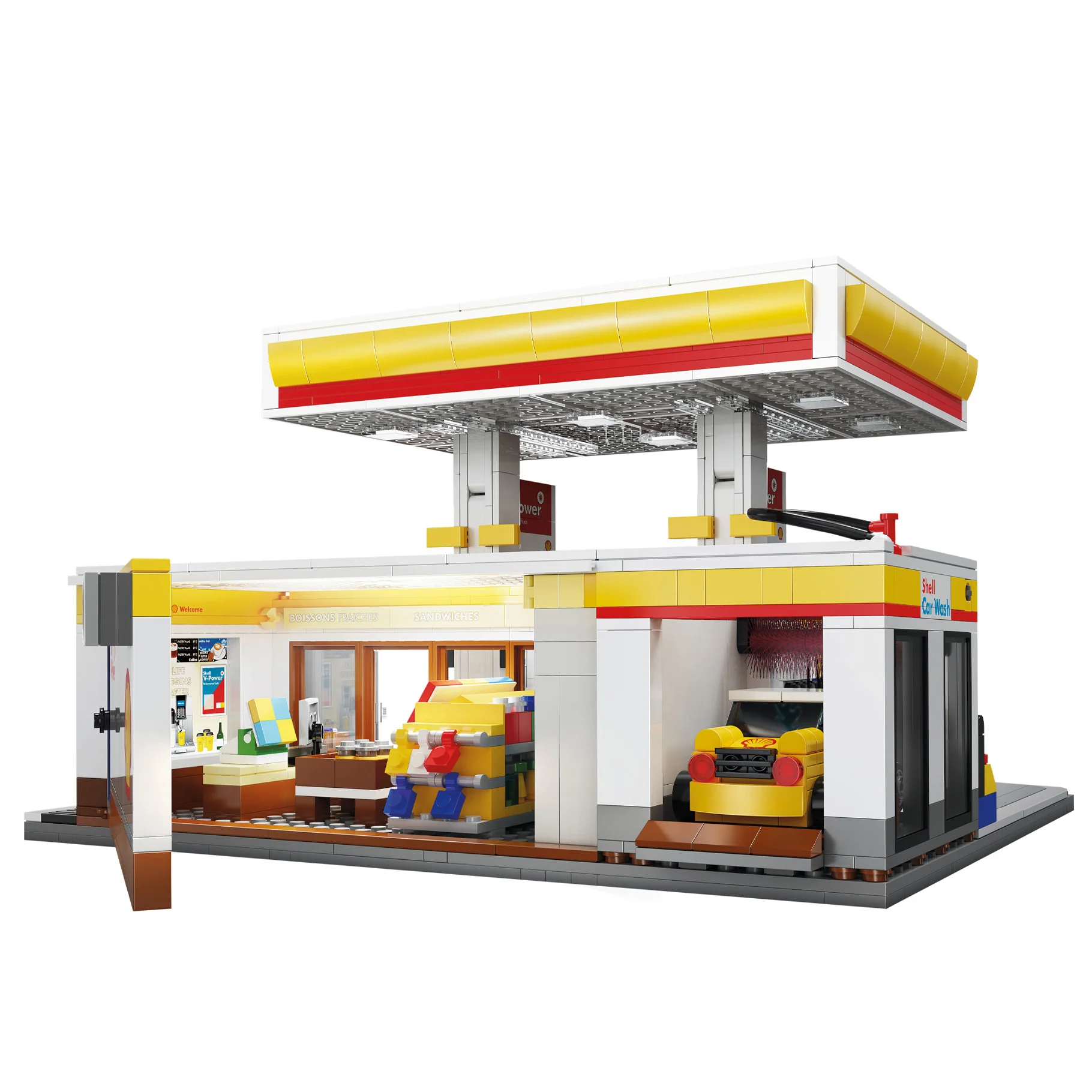 CaDA Shell Retail Station Brick Kit 1309 pcs - Image 7