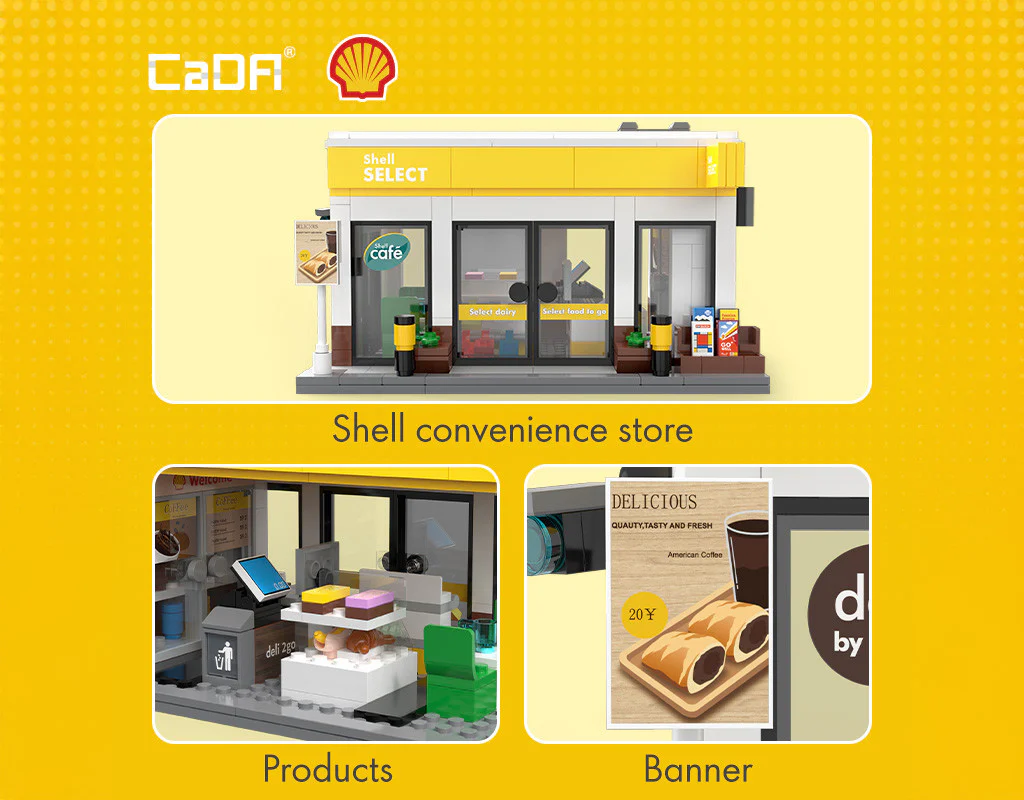 CaDA Shell Select Brick Kit 303 pcs - Image 6