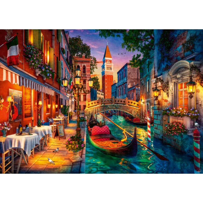 Ravensburger Canal Cruise in Venice 1000 Piece Jigsaw Puzzle - Image 2