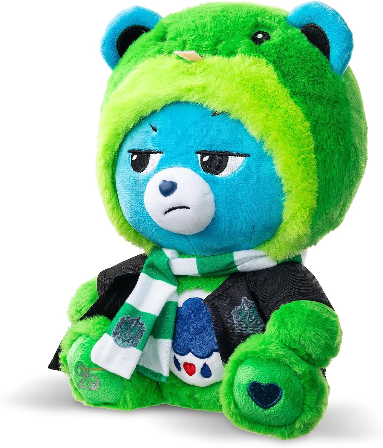 Care Bears x Harry Potter - Slytherin Grumpy Bear 30cm Hoodie Plush - Image 3