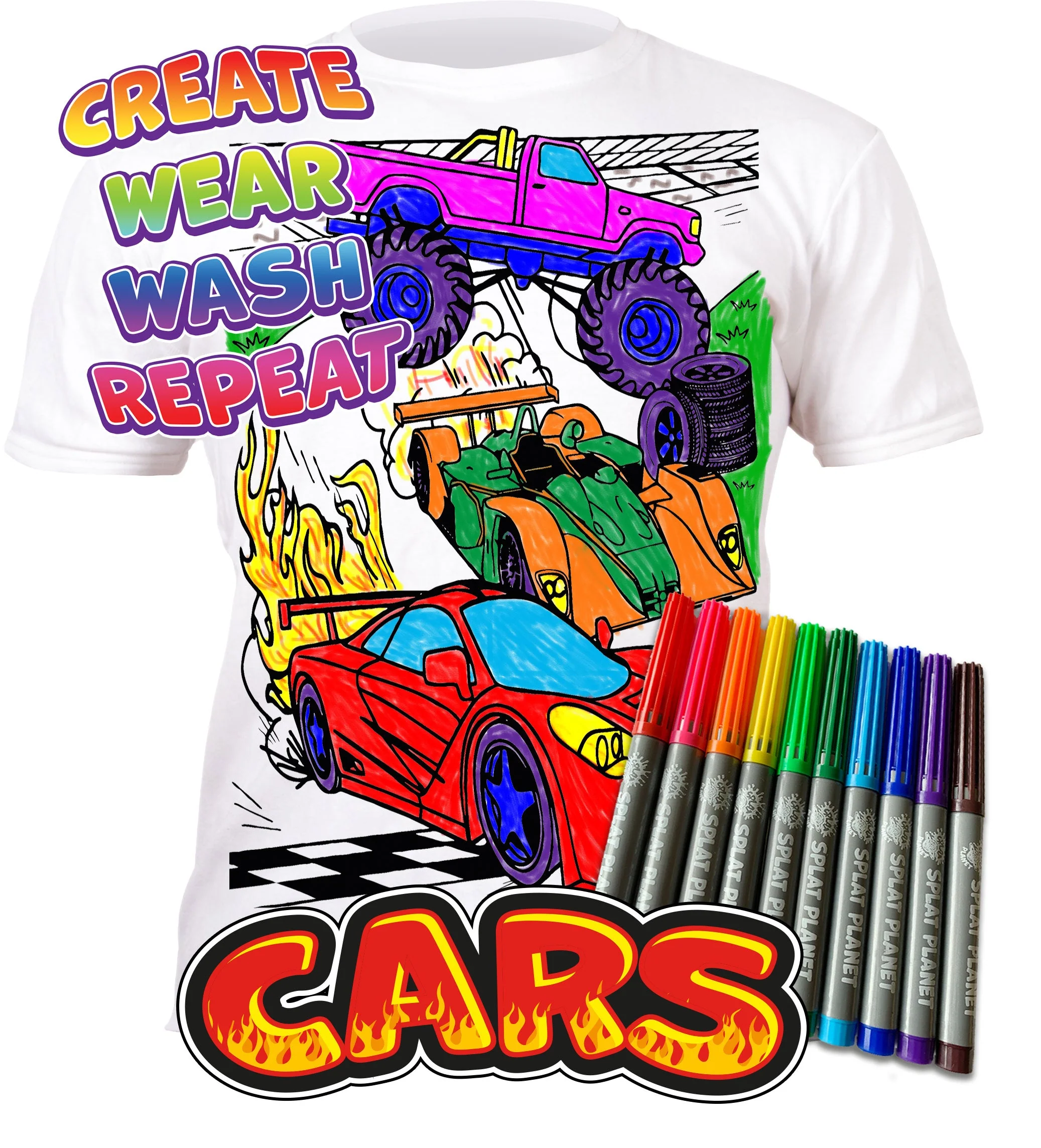 Cars Colour In T-Shirts - Image 3