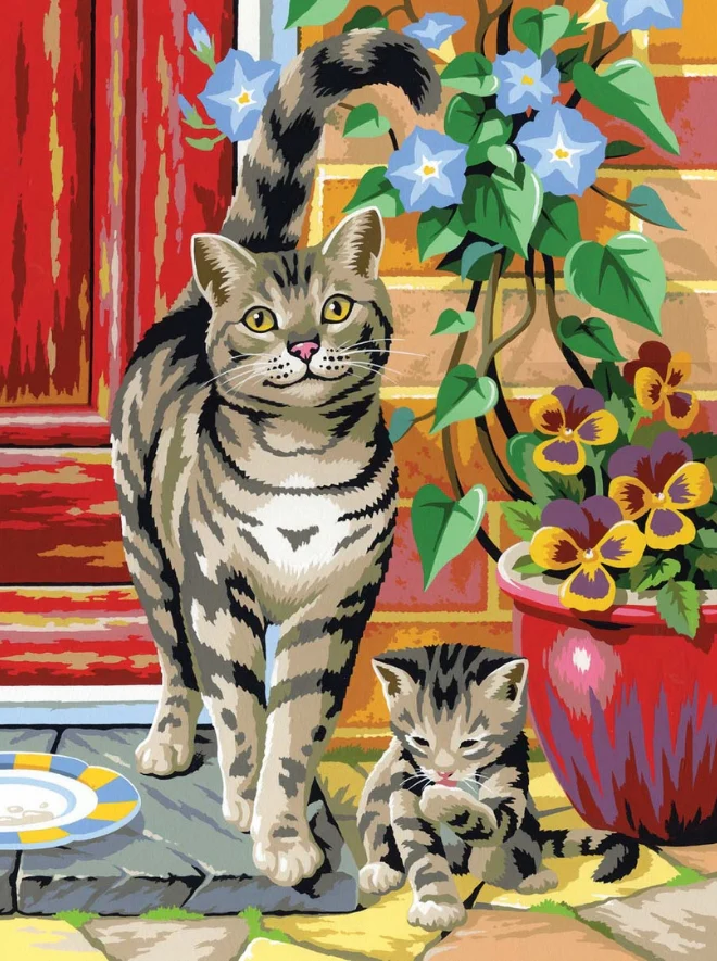Junior Painting by Numbers Pairs Cats - Image 2