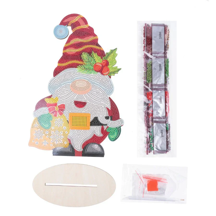 Cheerful Gnome, Crystal Art XL Buddy - Image 4