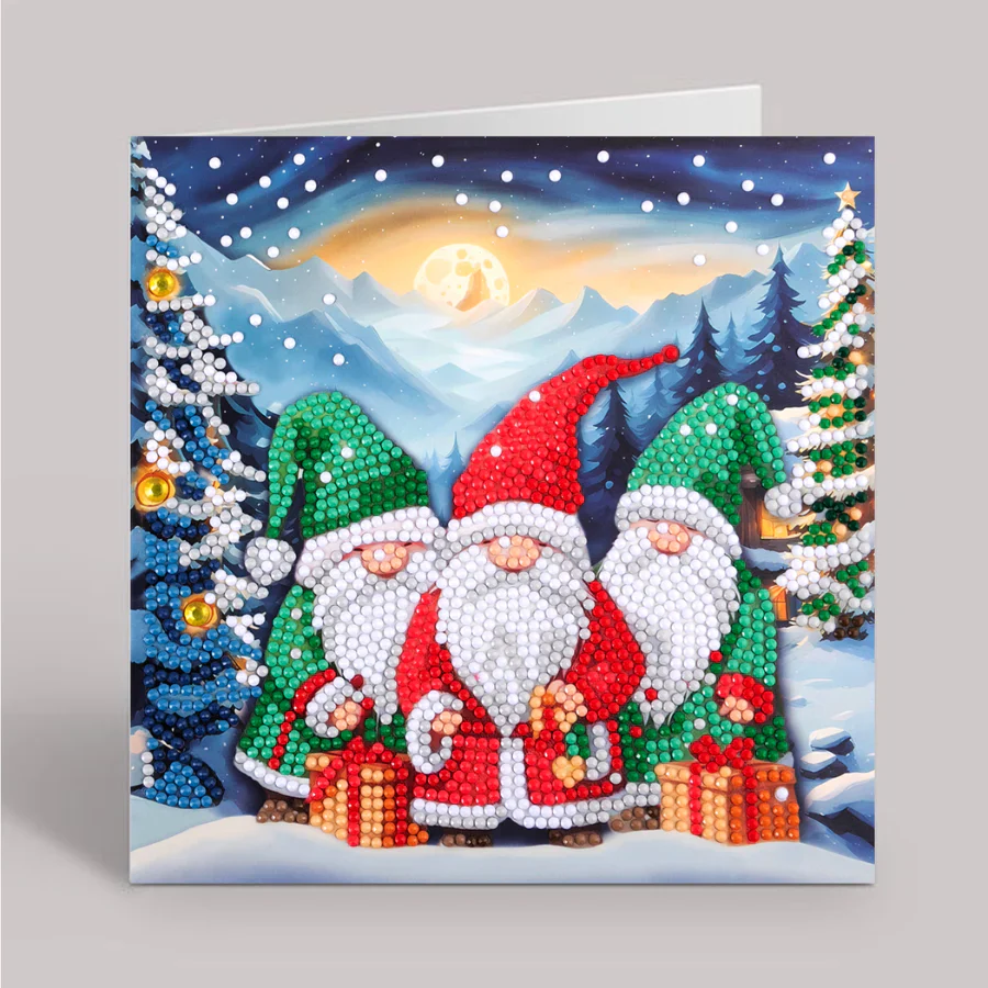 Arctic Friends, 18x18cm Crystal Art Card - Image 3