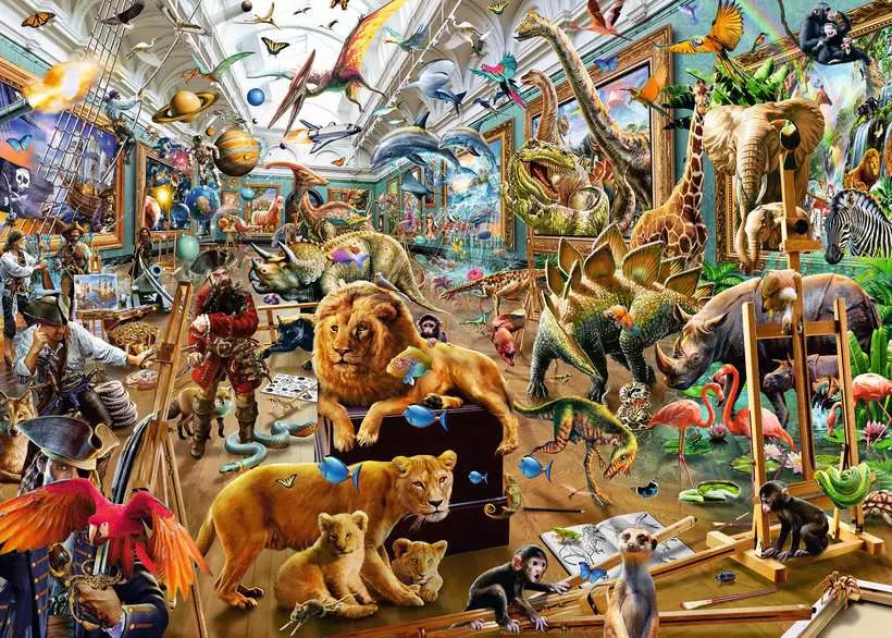 Ravensburger Chaos in the Gallery 1000 Piece Jigsaw Puzzle - Image 2