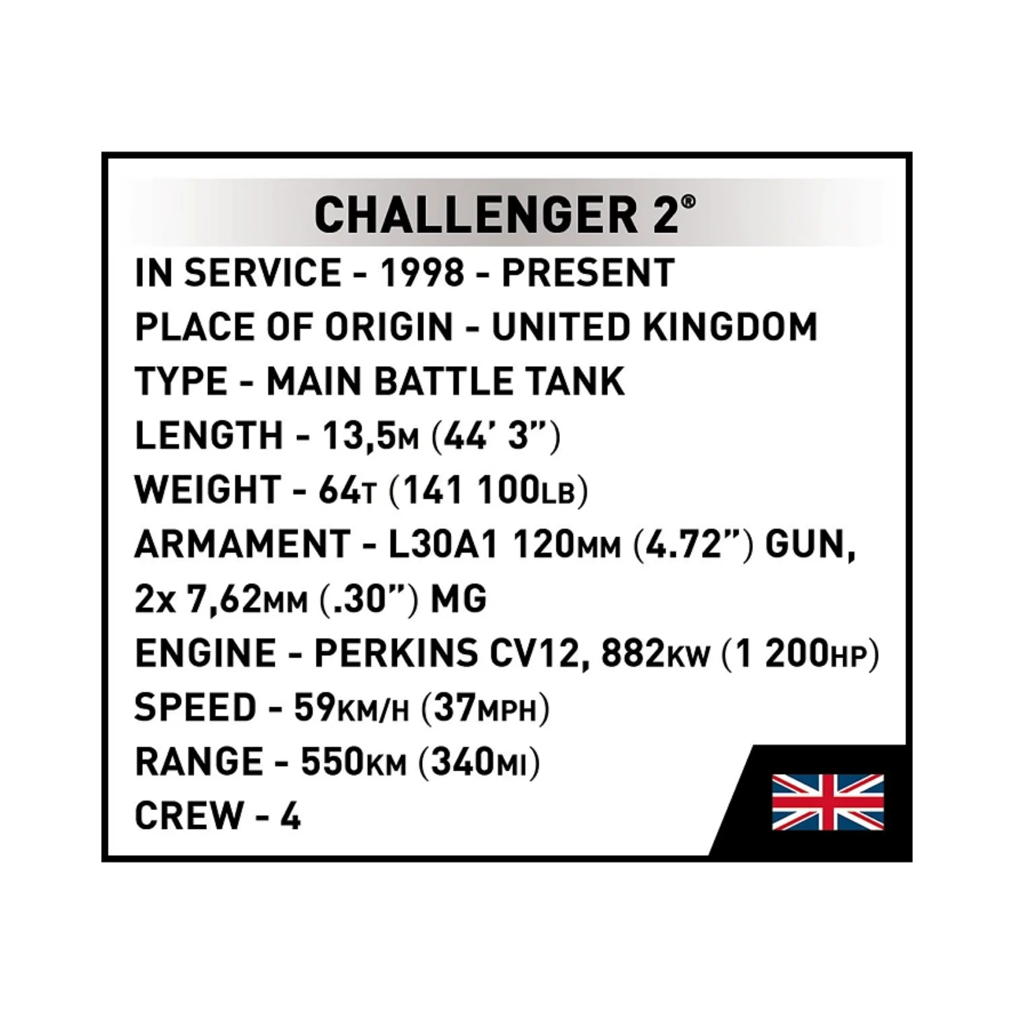 COBI Armed Forces Challenger 2 Tank - Image 7