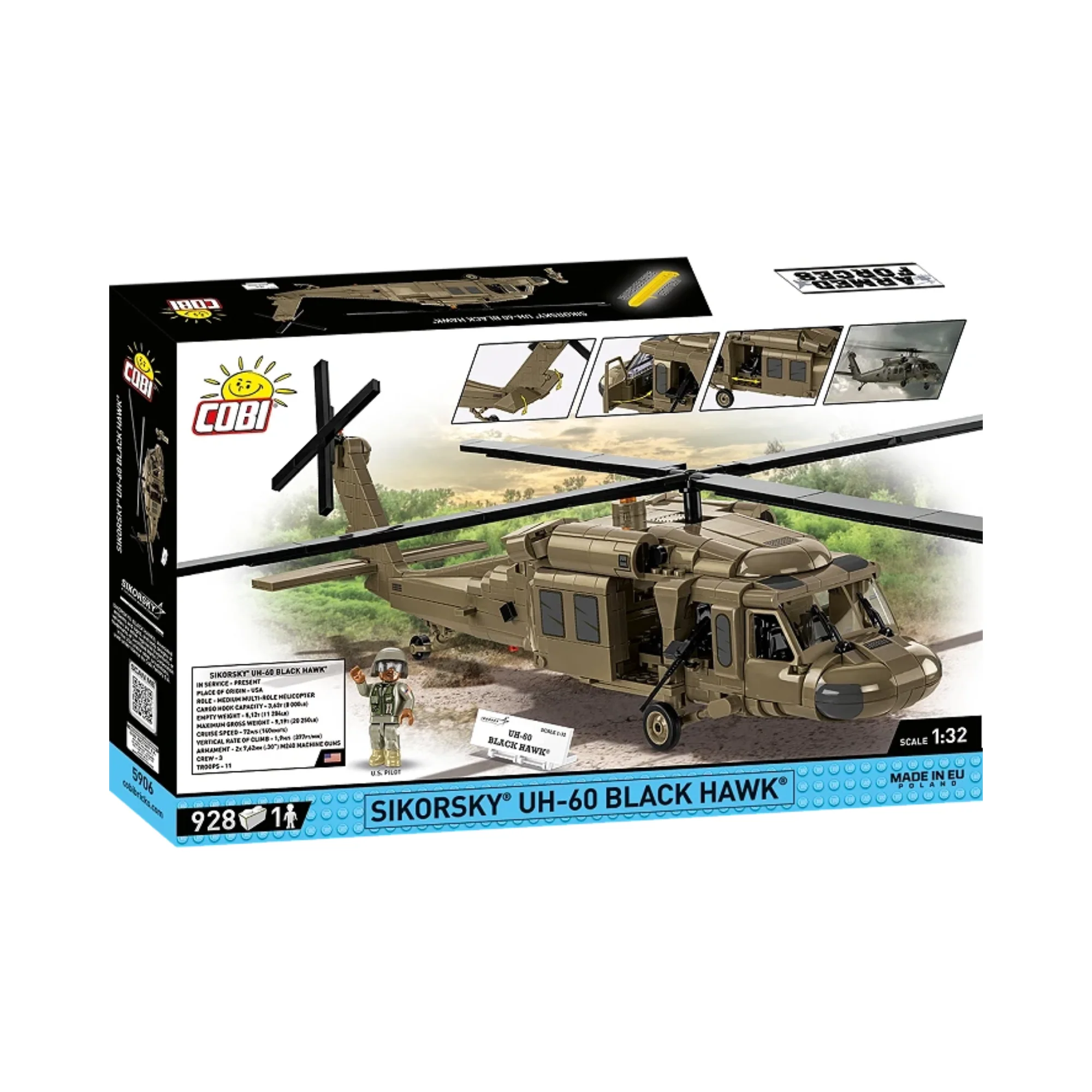 COBI Armed Forces Sikorsky Uh-60 Black Hawk - Image 7