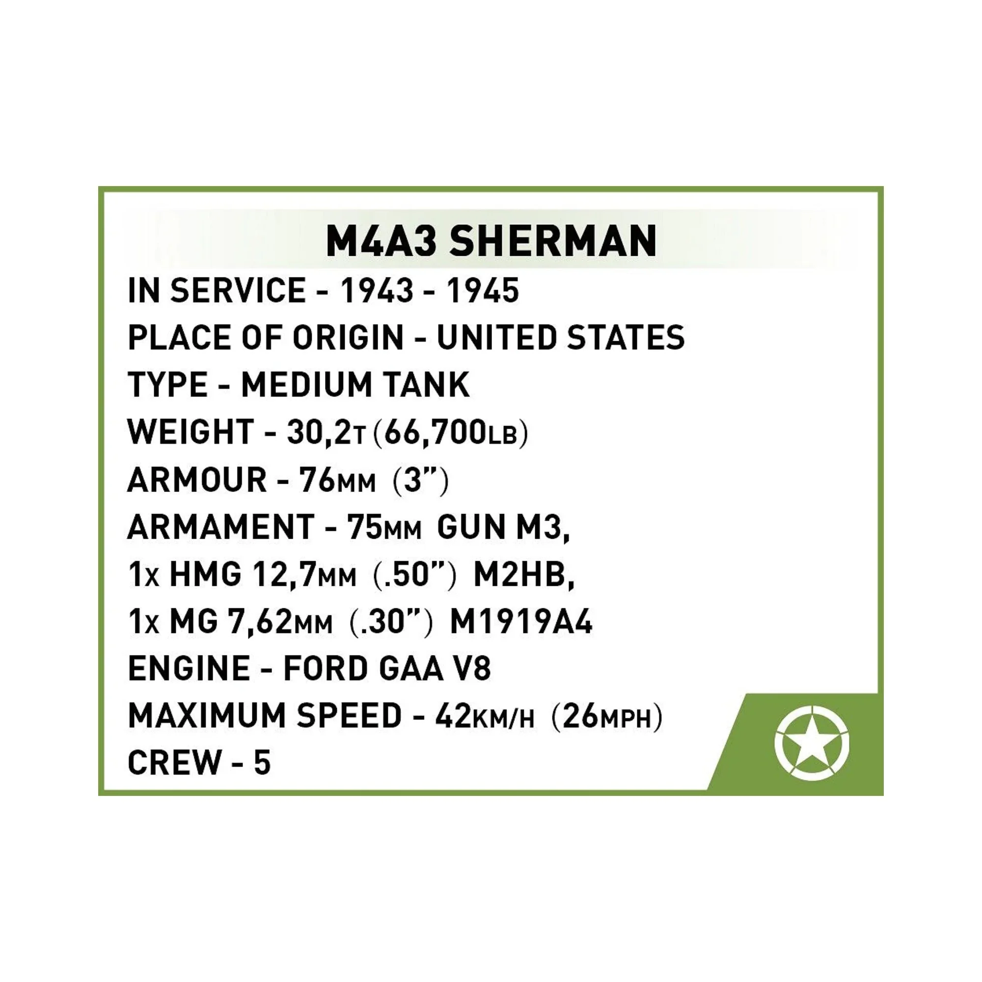 COBI M4A3 Sherman Tank - Image 10