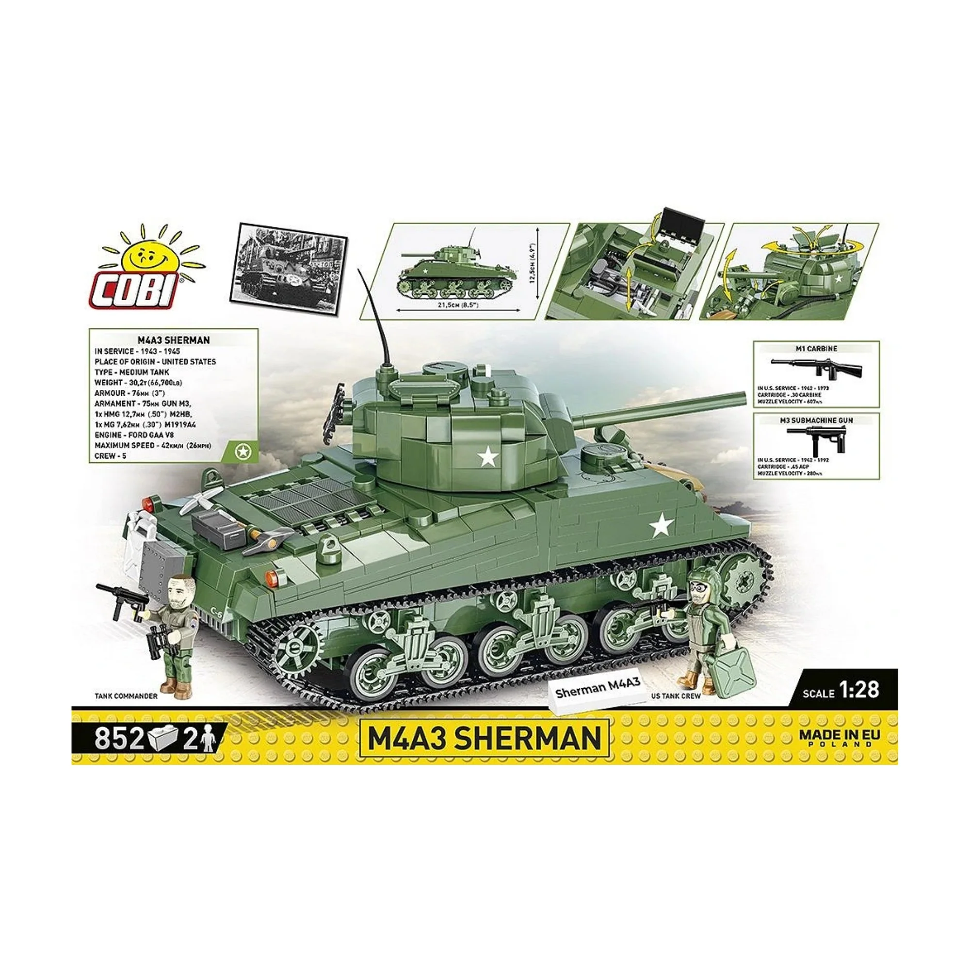 COBI M4A3 Sherman Tank - Image 2