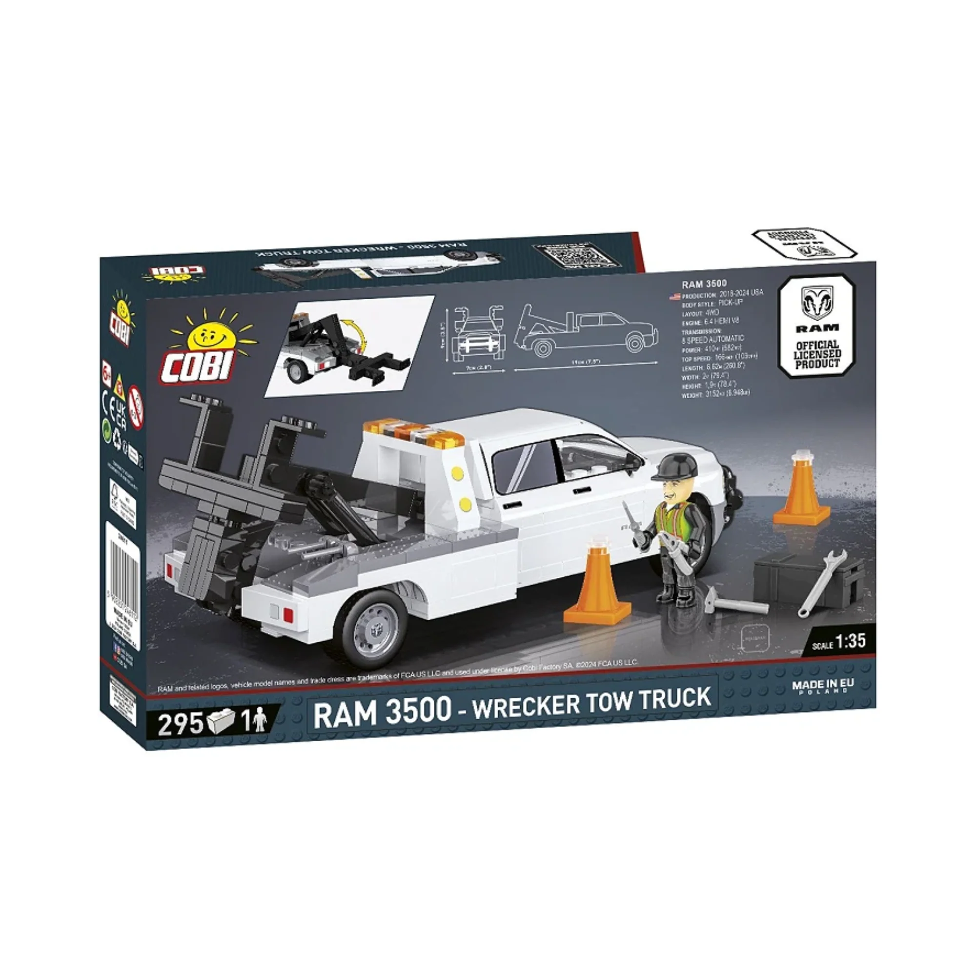 COBI Ram 3500 Wrecker Tow Truck - Image 4