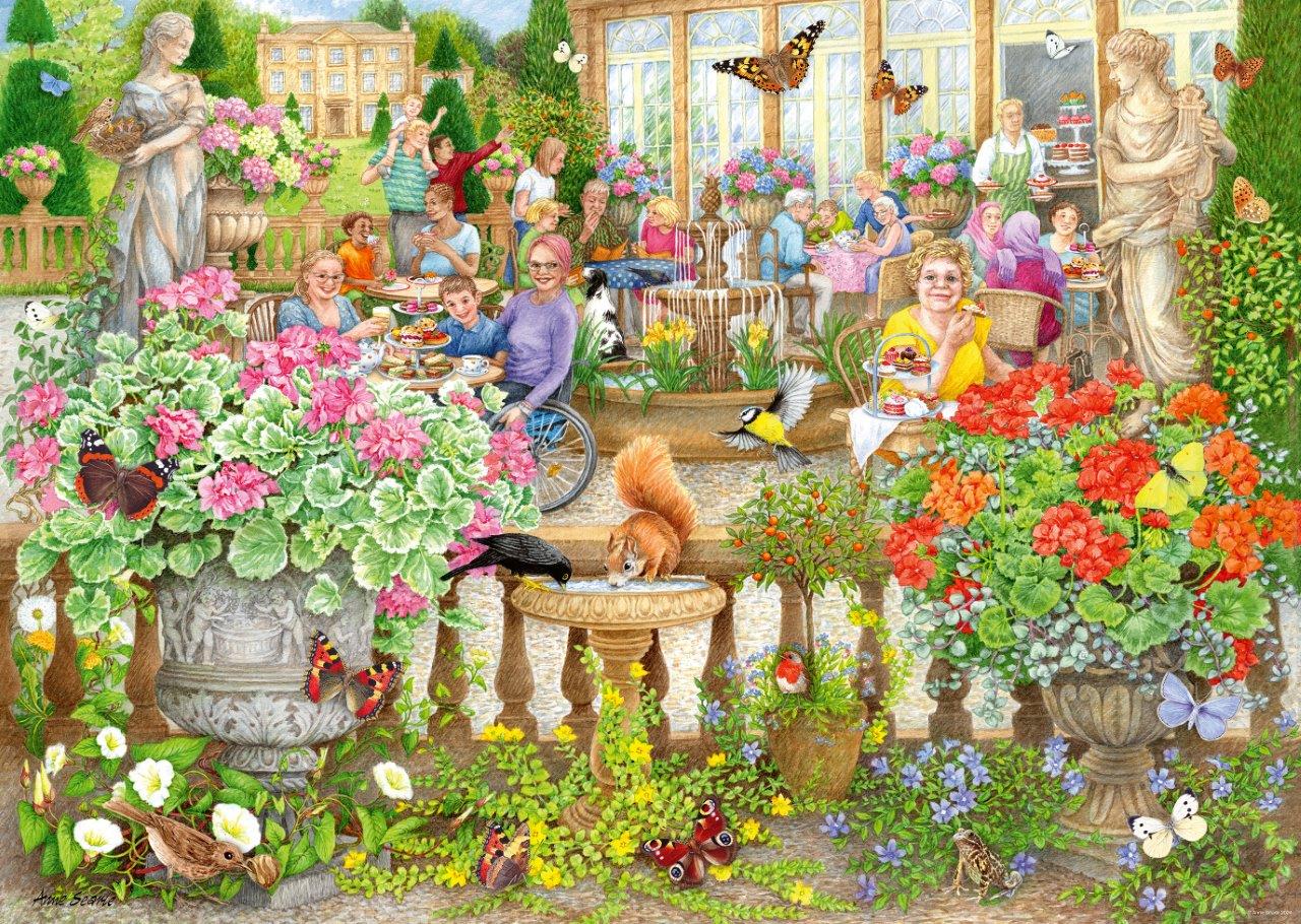 Ravensburger Cosy Cafe No.2 The Orangery 1000 Piece Jigsaw Puzzle - Image 2