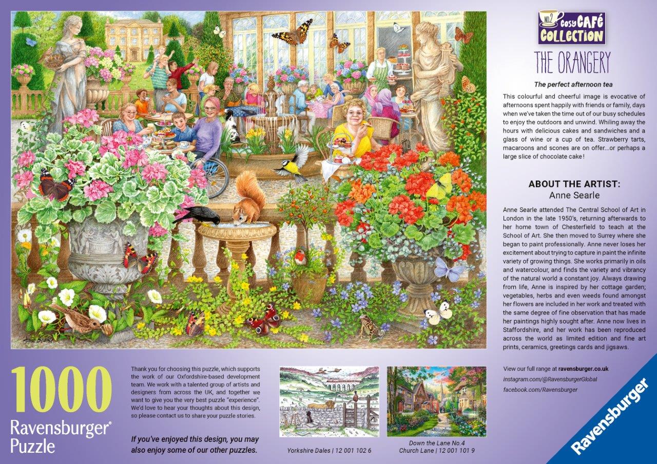 Ravensburger Cosy Cafe No.2 The Orangery 1000 Piece Jigsaw Puzzle - Image 3