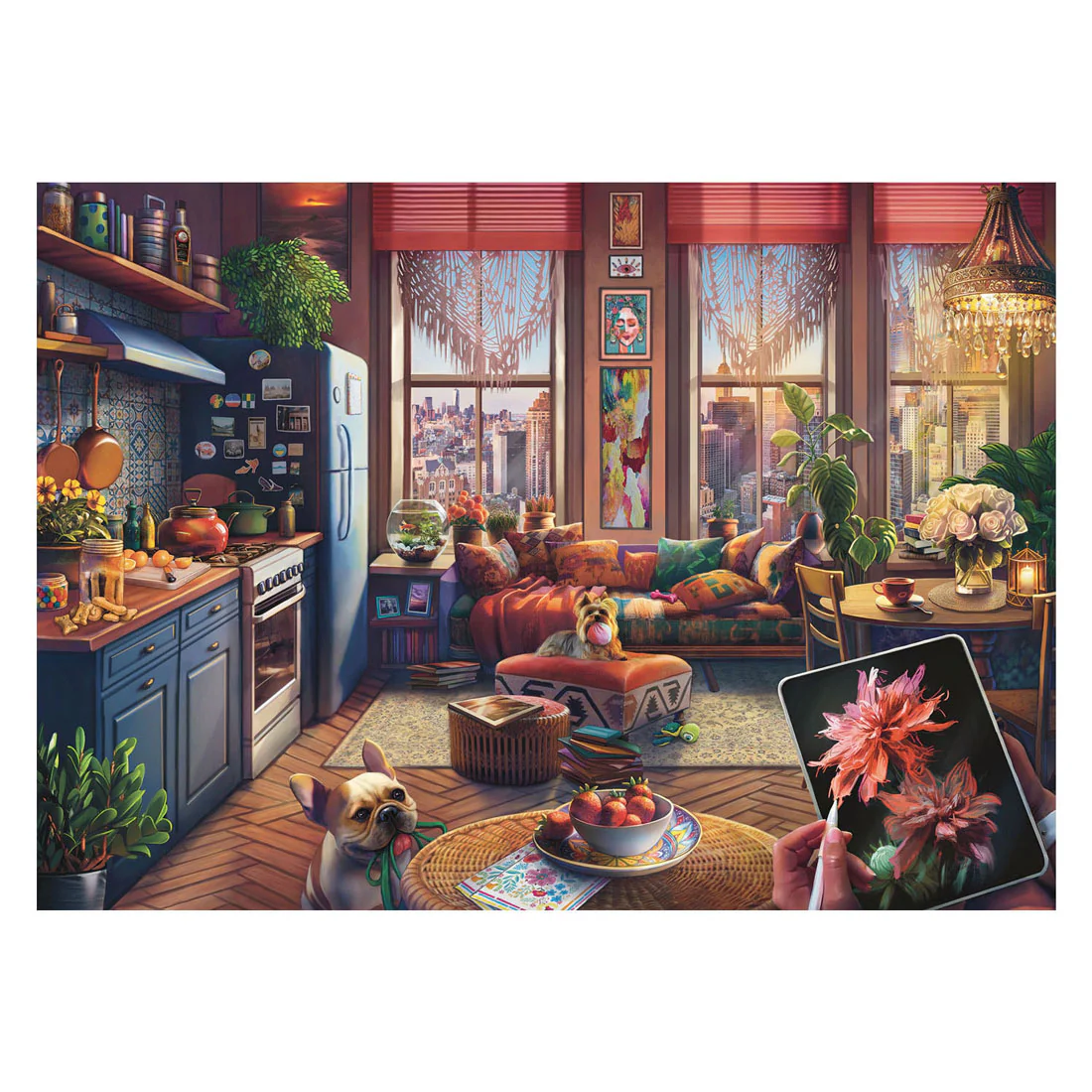 Ravensburger Cozy Boho Studio 500 Piece Jigsaw Puzzle - Image 2