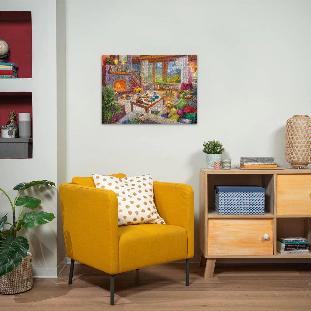 Ravensburger Cozy Cabin 1000 Piece Jigsaw Puzzle - Image 4