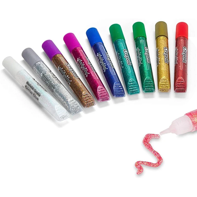 Crayola 9 Washable Glitter Glue - Image 2