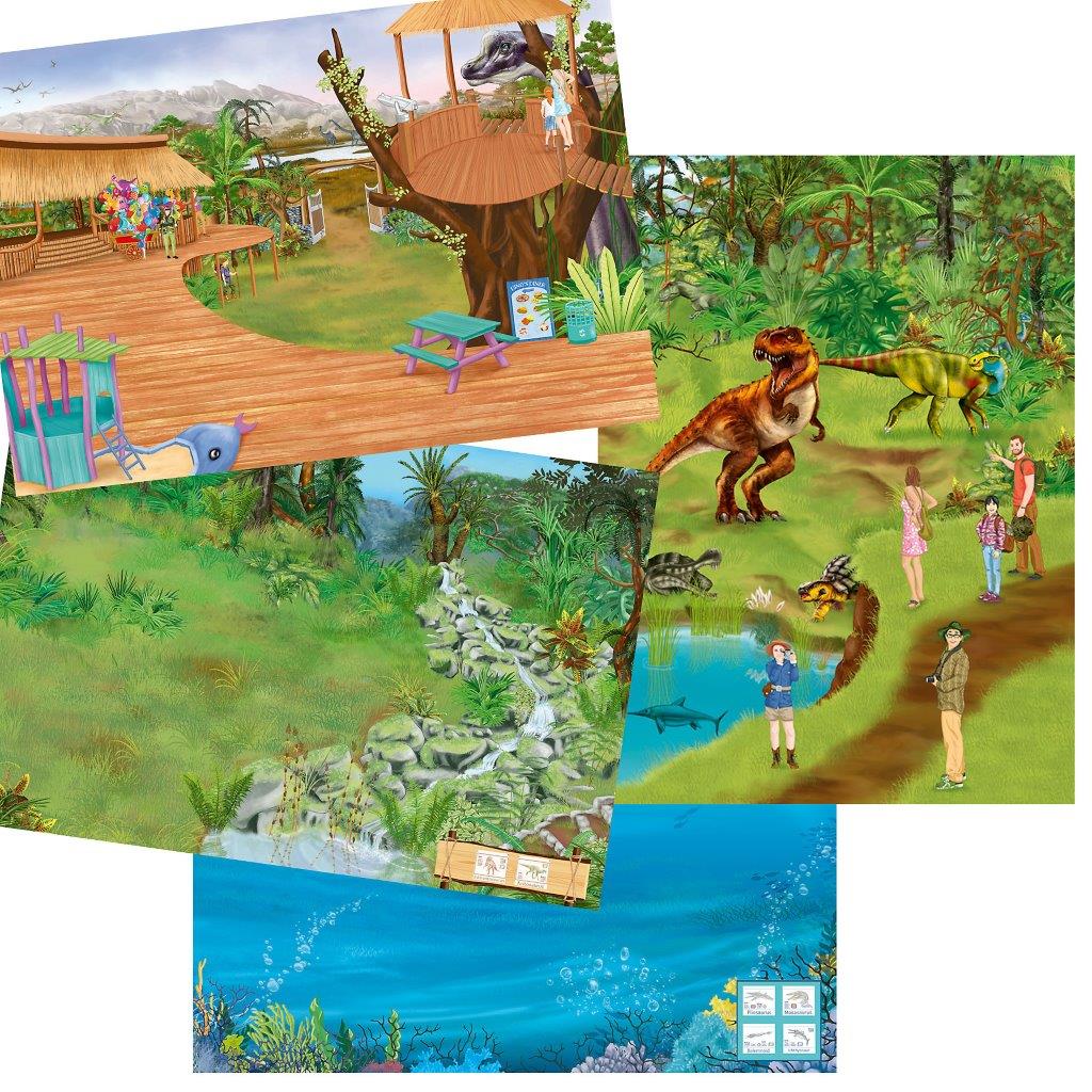 Dino World Create Your Own Zoo Activity and Sticker book - Image 5