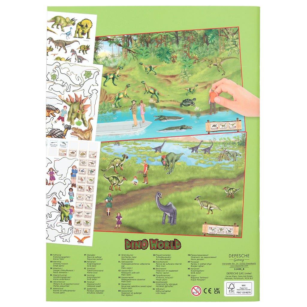 Dino World Create Your Own Zoo Activity and Sticker book - Image 6