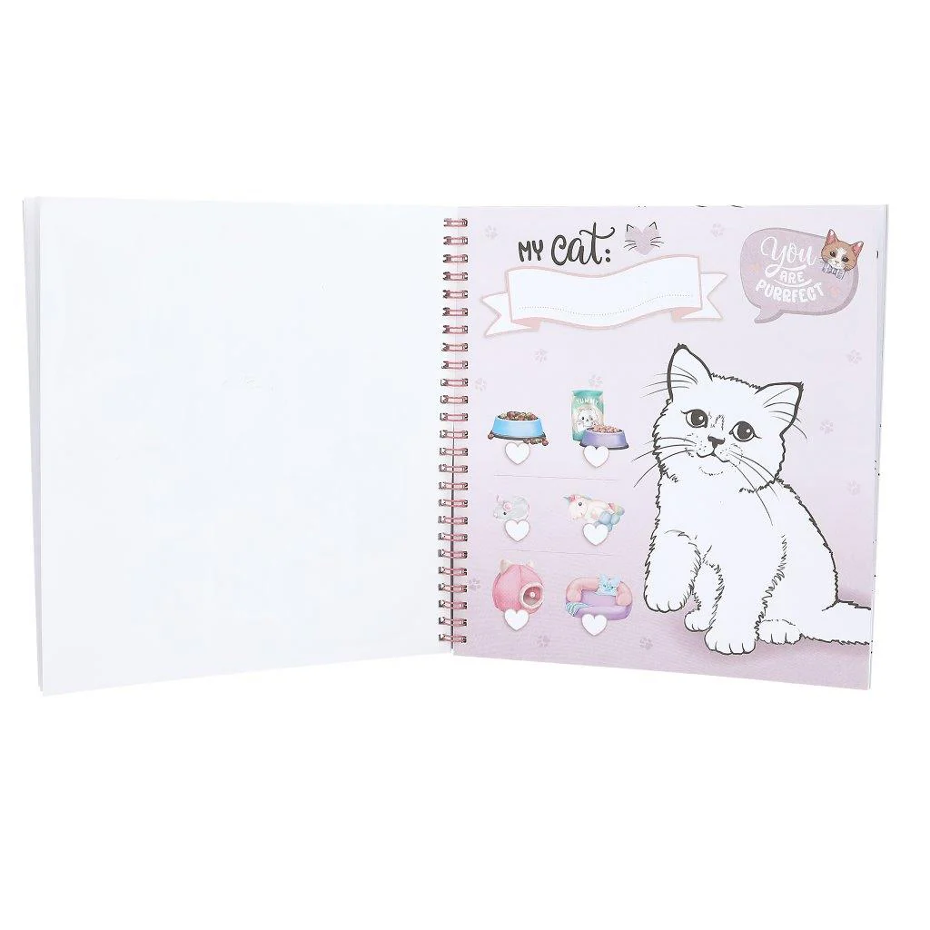 TOPModel Create Your Own Kitty Colouring - Image 5