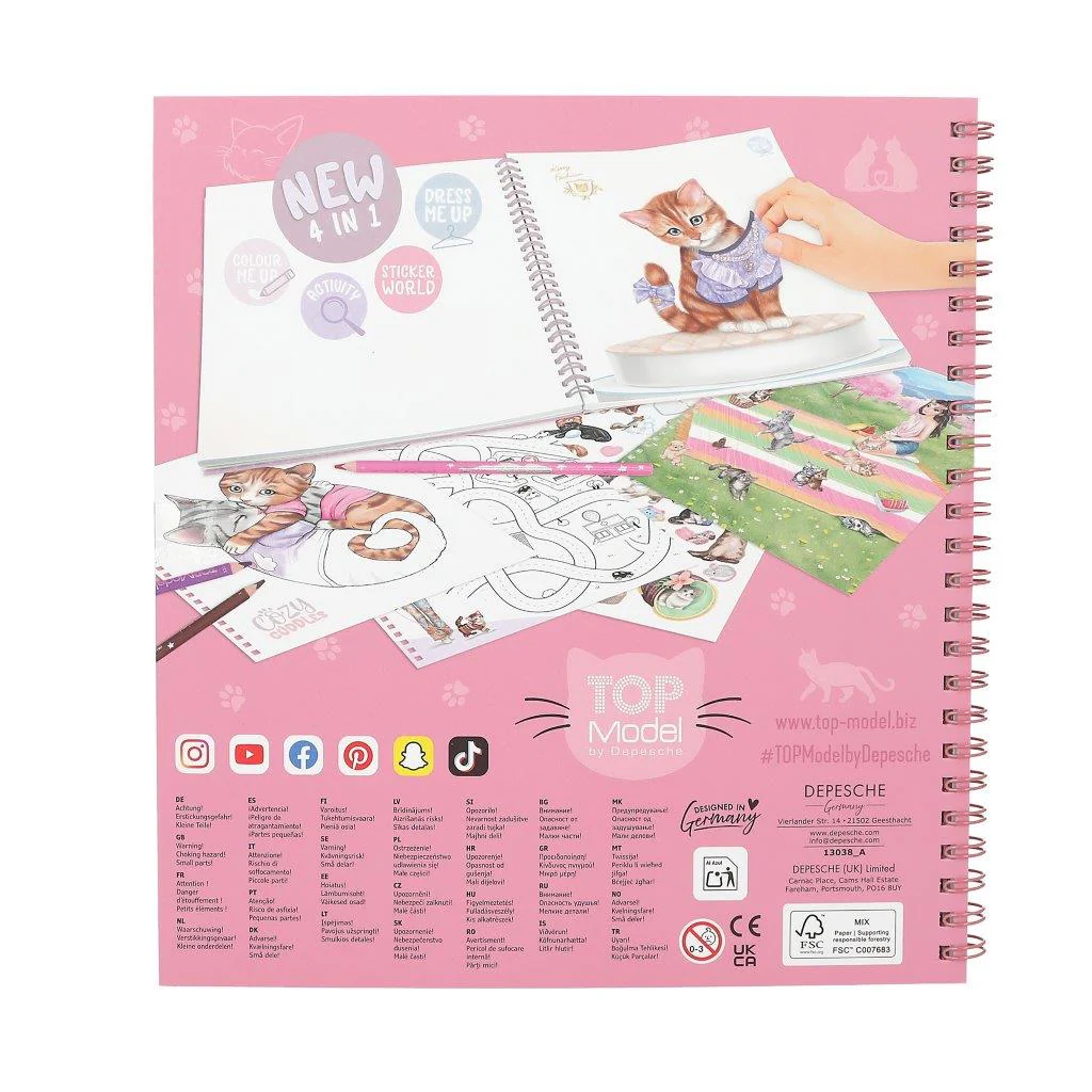 TOPModel Create Your Own Kitty Colouring - Image 6