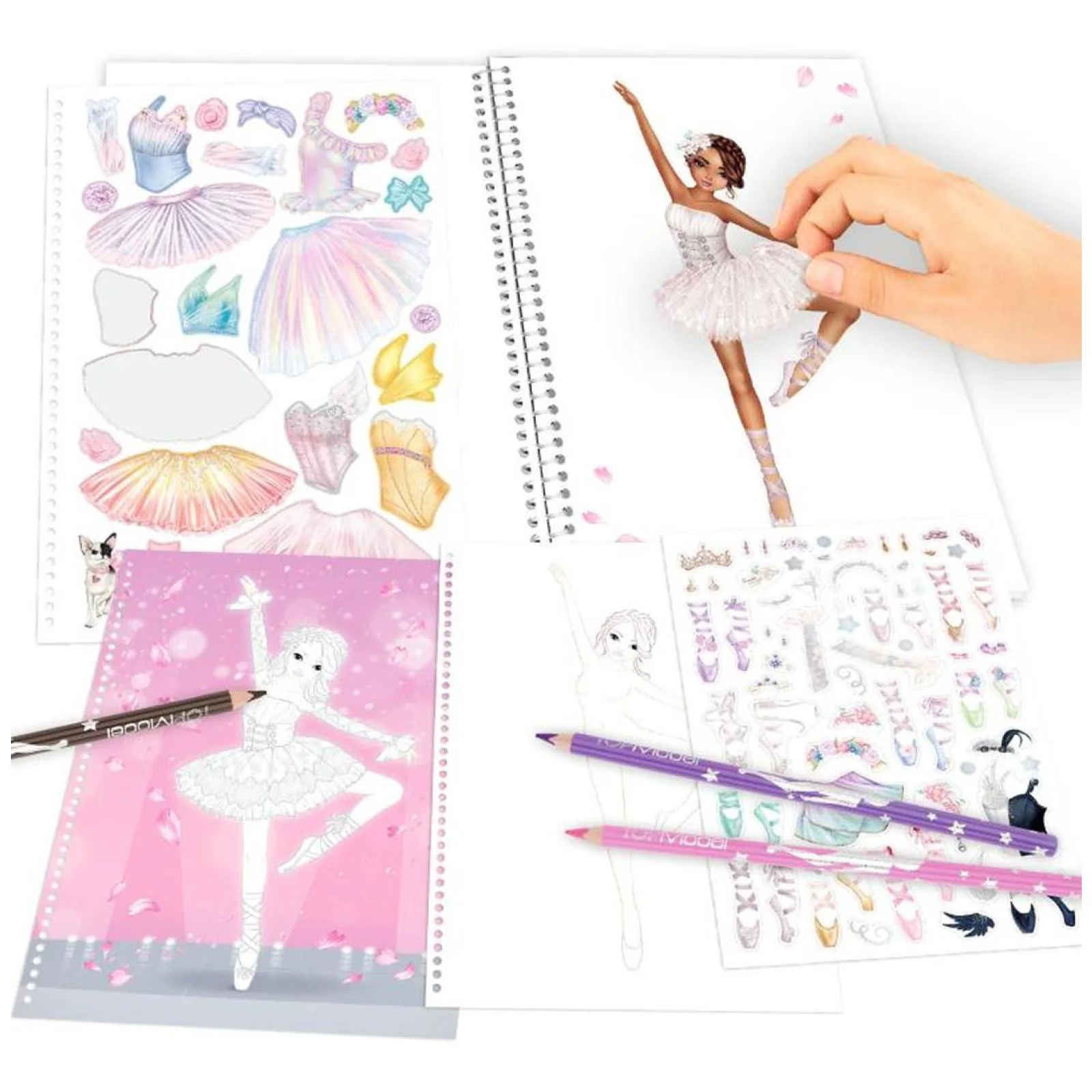 TOPModel Create your Own Colouring Book Ballet - Image 2