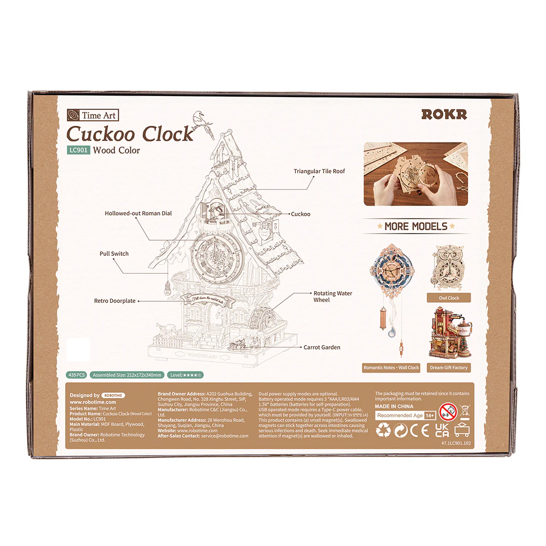 Cuckoo Clock (wood colour) - Image 9