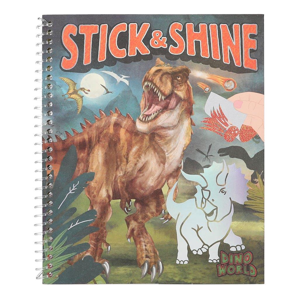 Dino World Colouring Book Stick & Shine - Image 2