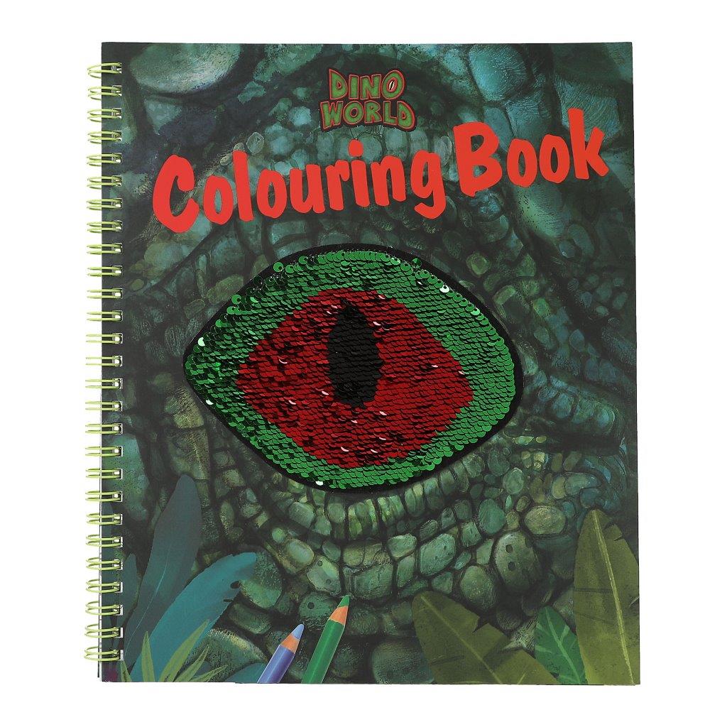 Dino World Colouring Book With Reversible Sequins - Image 2