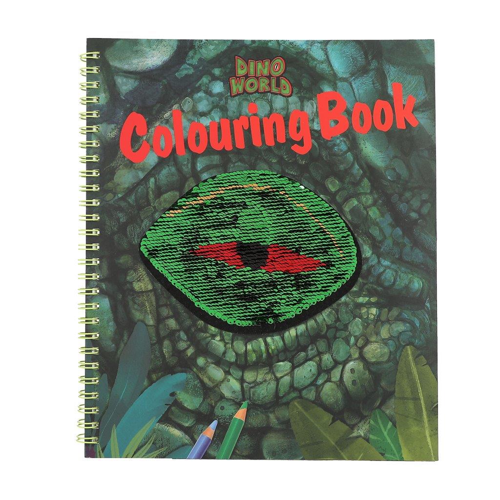 Dino World Colouring Book With Reversible Sequins - Image 3