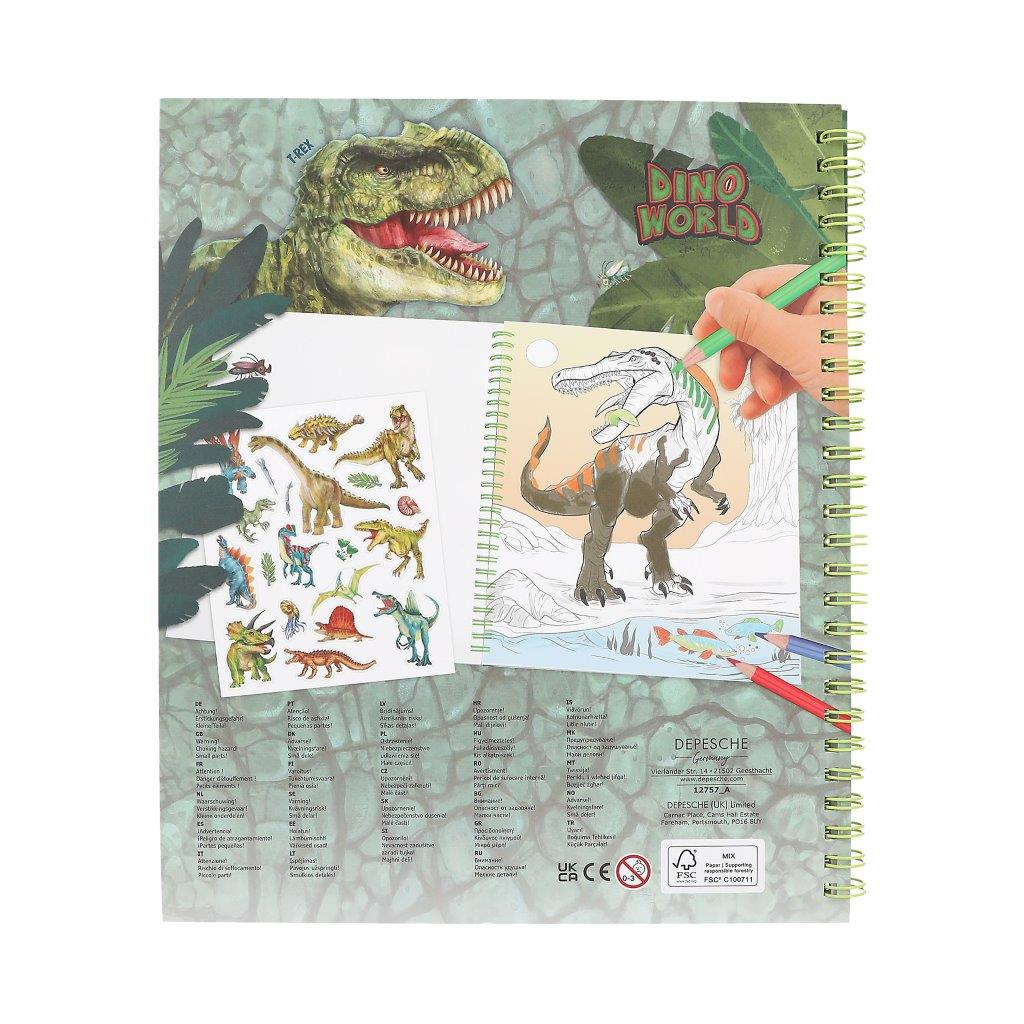 Dino World Colouring Book With Reversible Sequins - Image 6