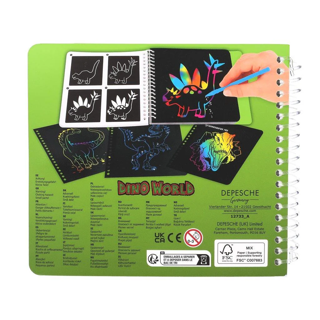 Dino World  Mini Magic-Scratch Book - Image 5