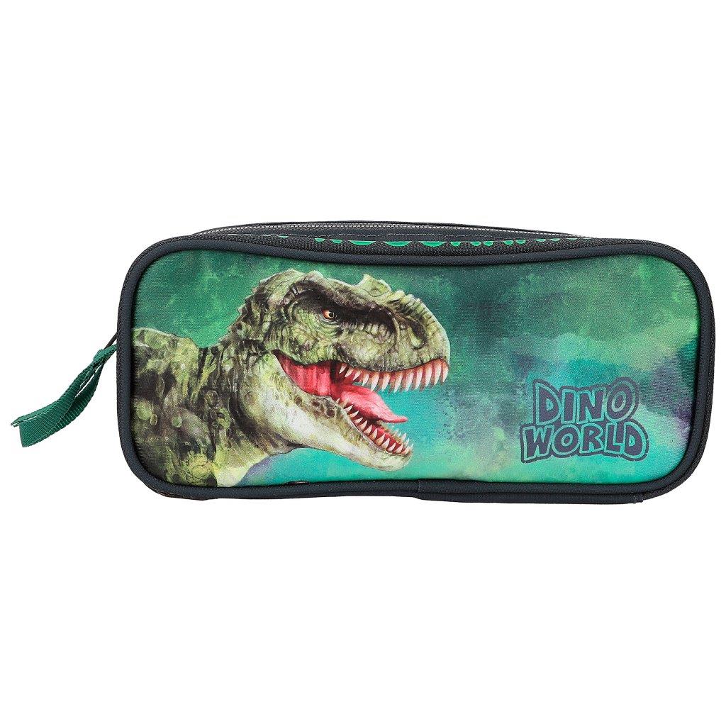 Dino World Pencil Tube Grey Green - Image 2