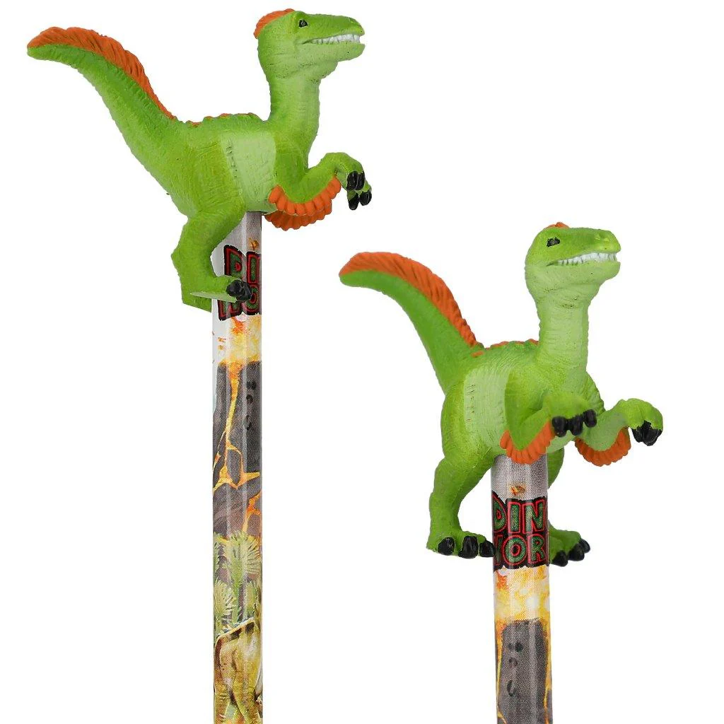 Dino World Pencil with Dino topper Assortment - Image 3